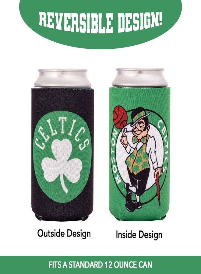 Desert Cactus Boston Celtics Can Insulator Beverage Cooler 4 Pack NBA Foam Beverage Holder (4 Pack Can) (Boston Celtics) - Image 3