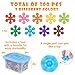 NiToy Snowflake Interlocking Building Block Educational Toy 300PCS for Kids Ages 3 MultiColor Solid Plastic Early Learning Creativity STEM Toy with Carrying Case Safe Material - Image 4