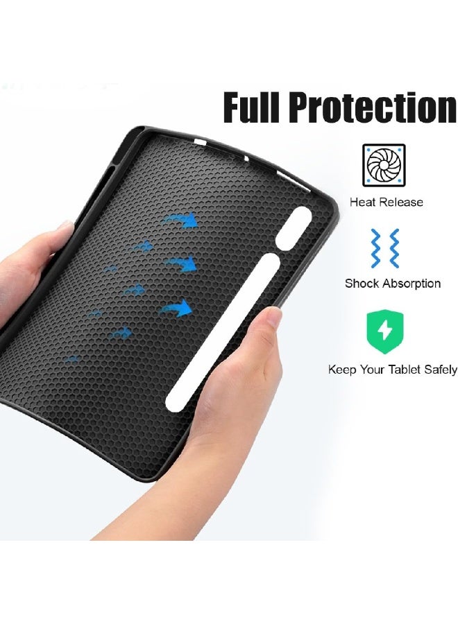 زومي غطاء مع لوحة مفاتيح لجهاز سامسونج جالاكسي تاب S10 لايت / S10 FE / S9 FE 10.9 بوصة / S9 11 بوصة، لوحة مفاتيح مغناطيسية قابلة للفصل لسامسونج S10 لايت / S10 FE / S9 FE 10.9 بوصة / S9، حامل قلم S مدمج، أسود - Image 2