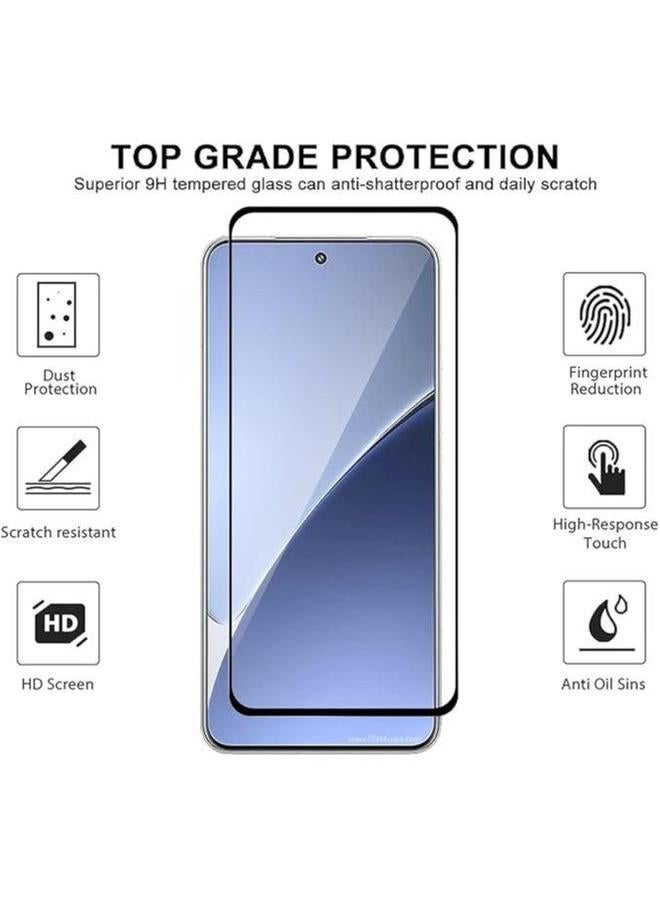 [2 Pack] Tempered Glass Compatible with Xiaomi 15 Pro Screen Protector, Premium 3D Curved Edge Guard Film, to Full Cover, Work Most Cases  - Image 2