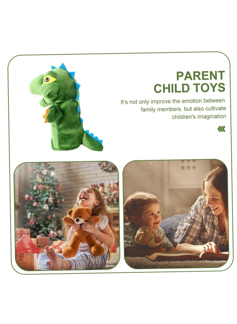 Zikra Animal Puppet Lovely Dinosaur Hand Puppet Plush Hand Puppet Toy Children's Hand Puppet Toy Plush Animal Hand Puppet Story Hand Puppet Toy Parent-child Plush Toy Hand Puppets - Image 3