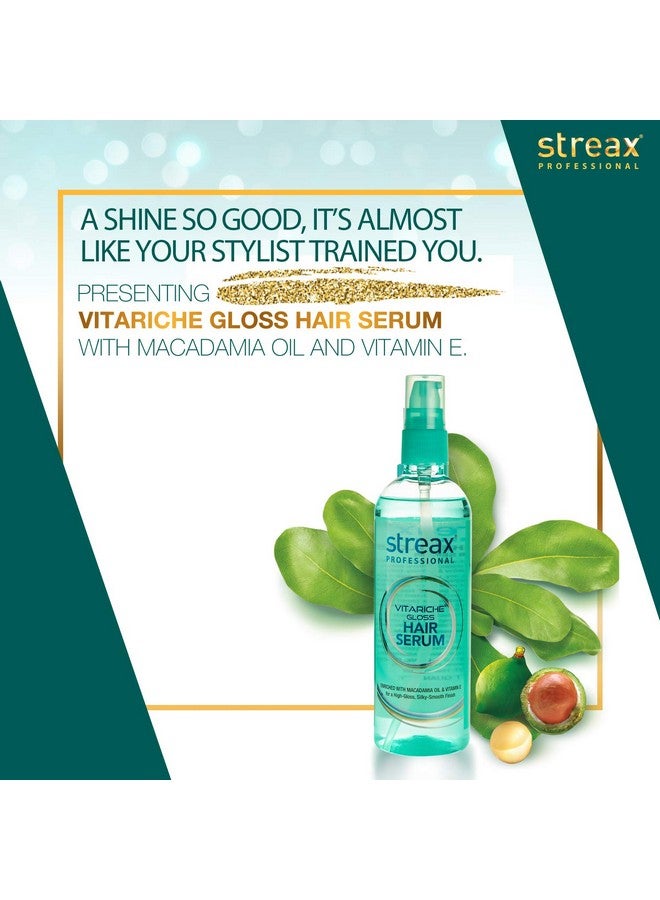 Streax Professional Vitariche Gloss Hair Serum 200 Ml X Pack Of 3 - Image 1