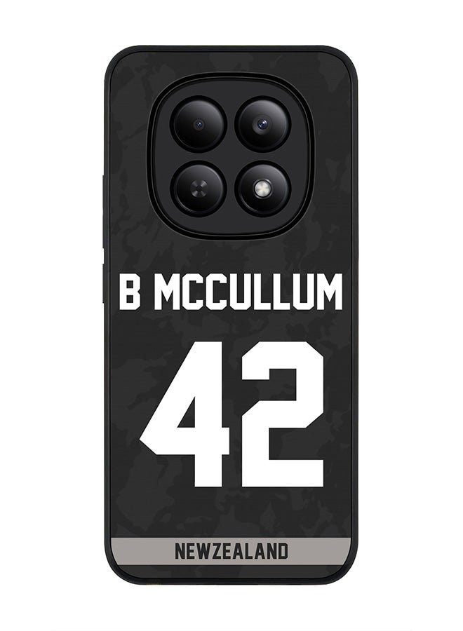 For Xiaomi Redmi Note 15 4G Case,Slim fit Camera Protection, Shockproof Thin Phone cover  - New Zealand Brendon McCullum, Jersey No 42