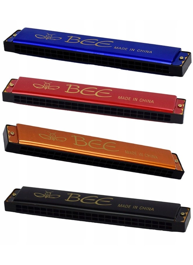 🎶 BEE Harmonica - 24 Holes, Multiple Colors, Pure Sound for Beginners & Professionals  - Image 2