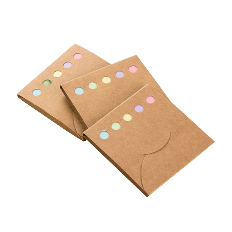 🧸 مجموعة ٣ قطع من علامات المذكرات الملونة القابلة للطي للكتابة واللصق للإستخدام المكتبي والمدرسي - Image 1