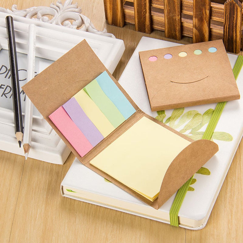 🧸 مجموعة ٣ قطع من علامات المذكرات الملونة القابلة للطي للكتابة واللصق للإستخدام المكتبي والمدرسي - Image 3
