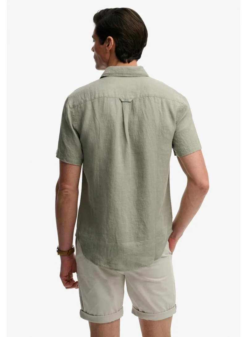 Superdry  Riviera Short Sleeve Linen Shirt for Men | Best Price UAE