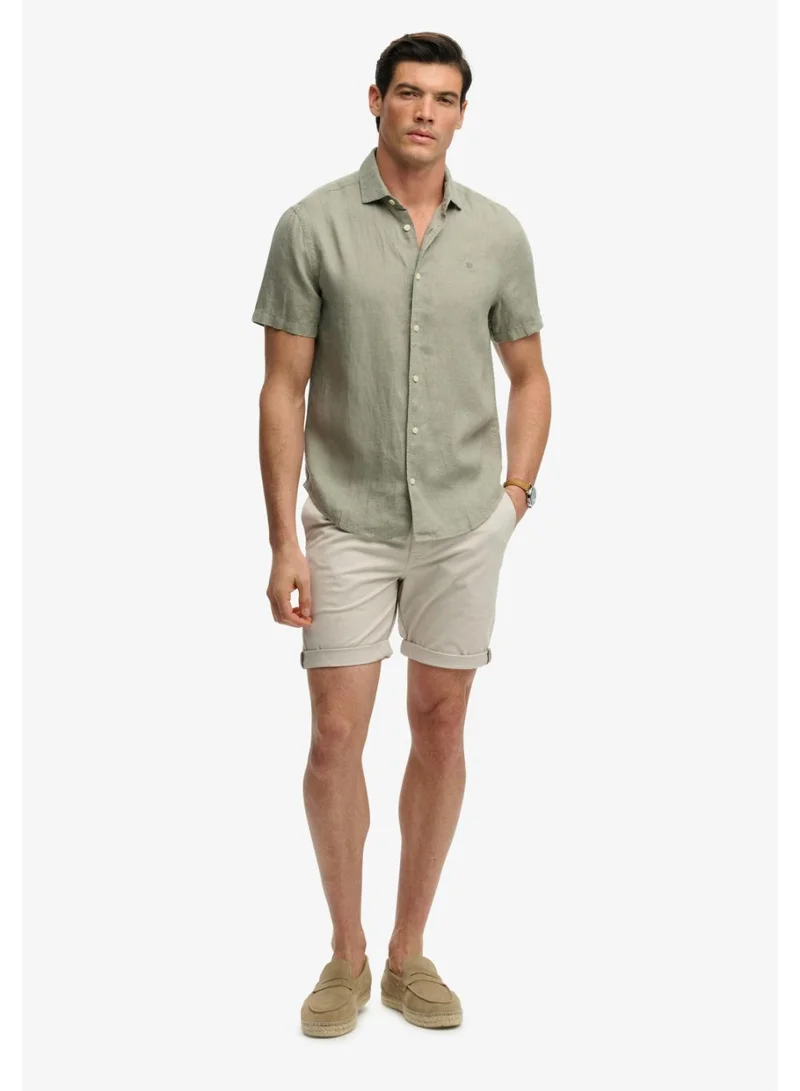 Superdry  Riviera Short Sleeve Linen Shirt for Men | Best Price UAE