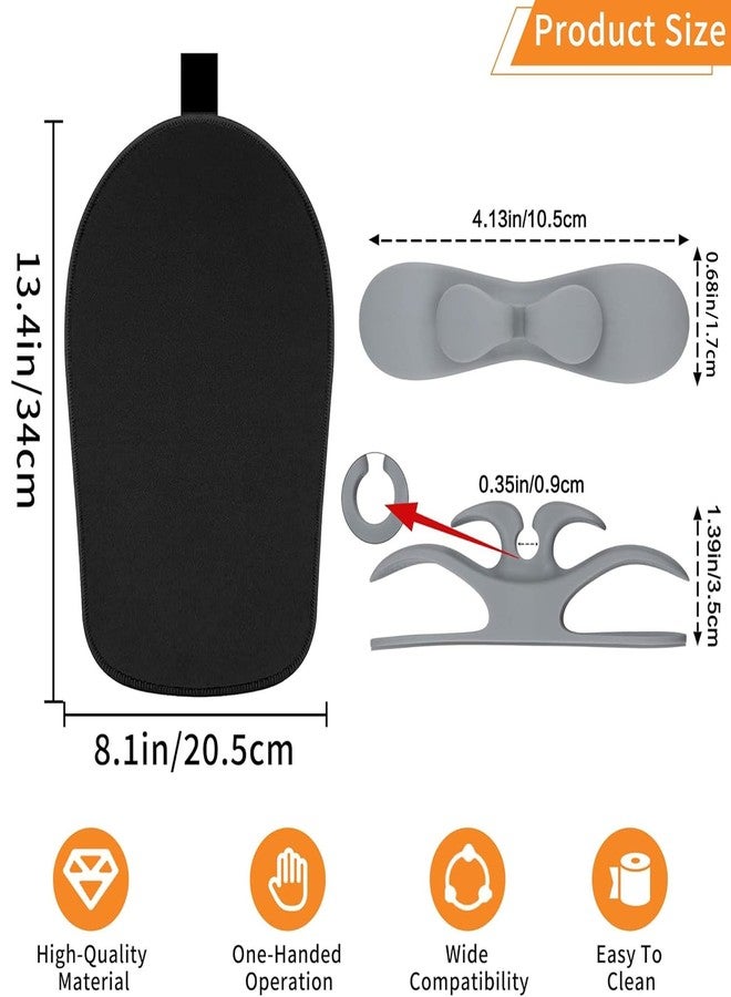 KIDOT Sliding Mat for Kitchenaid Mixer with 2 Grey Kitchen Accessories, Mixer Mover Slider Mat Pad for Kitchenaid 4.5-5 Qt Tilt-Head Stand Mixer, Kitchen Appliance Slider Mat, Kitchen Aid Mixer Accessories - Image 3