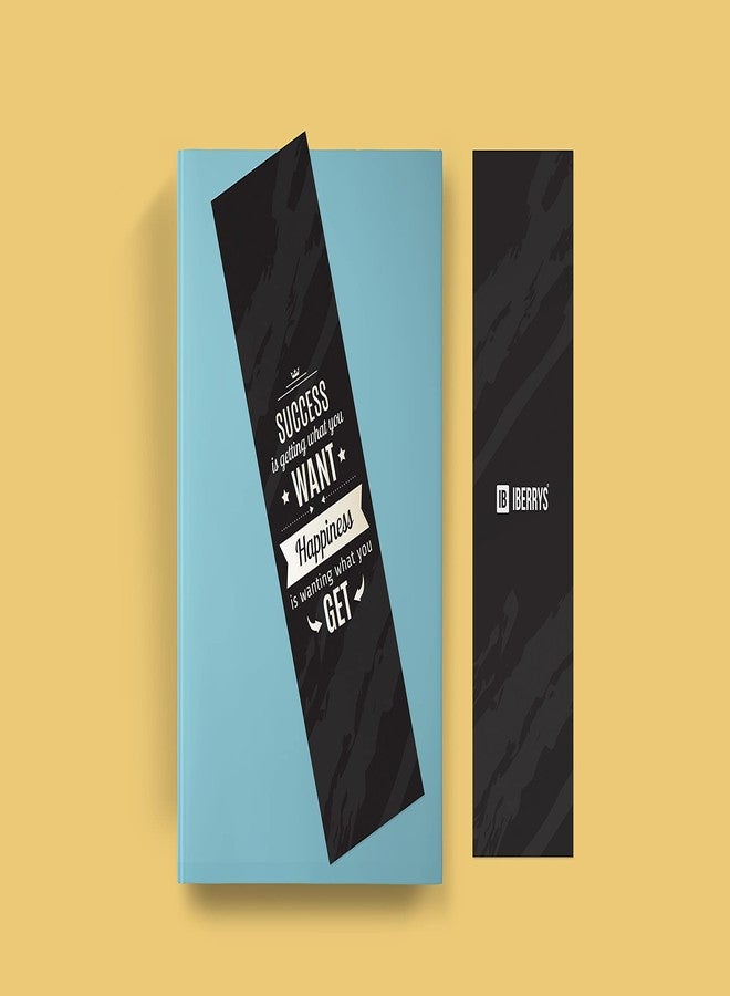 iberry's Printed Paper Bookmarks| Bookmarks for Readers| Gift for Book Lovers| Motivational Quote Bookmarks| Black Book Marks- Set of 9 - Image 3