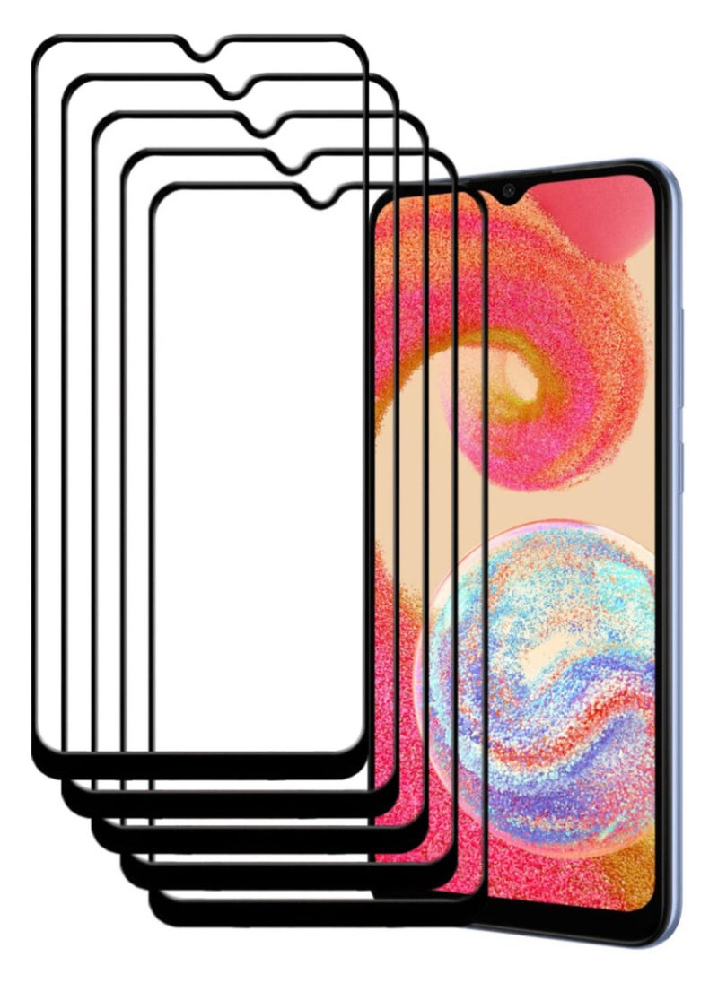 ACLIX 5 Pieces Antistatic ESD Dustproof Premium Quality High Definition Tempered Glass Screen Protector Designed For Samsung Galaxy A04e - Image 1