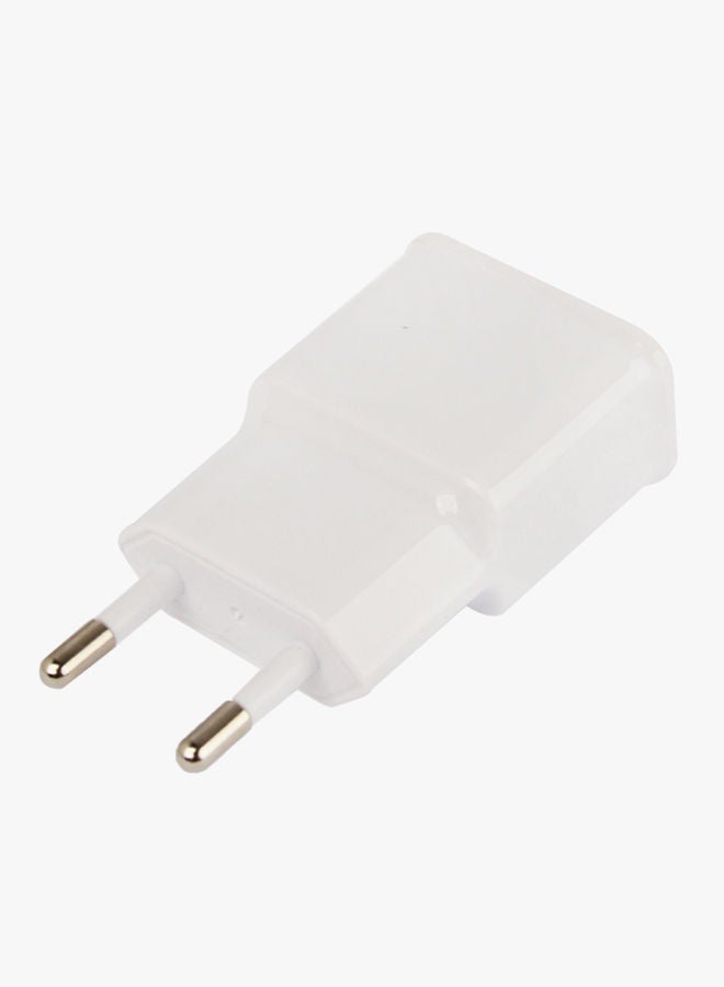 NIBEMINENT Travel Charger With Micro 5 Pin USB Sync Cable (EU Plug) White - Image 3