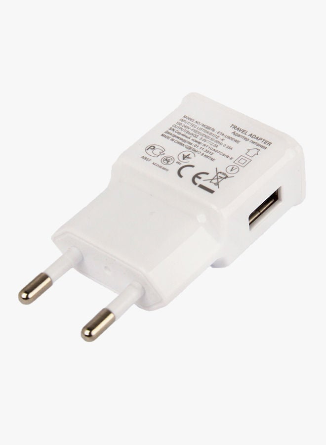 NIBEMINENT Travel Charger With Micro 5 Pin USB Sync Cable (EU Plug) White - Image 4