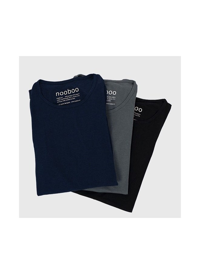 nooboo - Nooboo Luxe Bamboo Men T-Shirt Dark Grey - L - Image 1