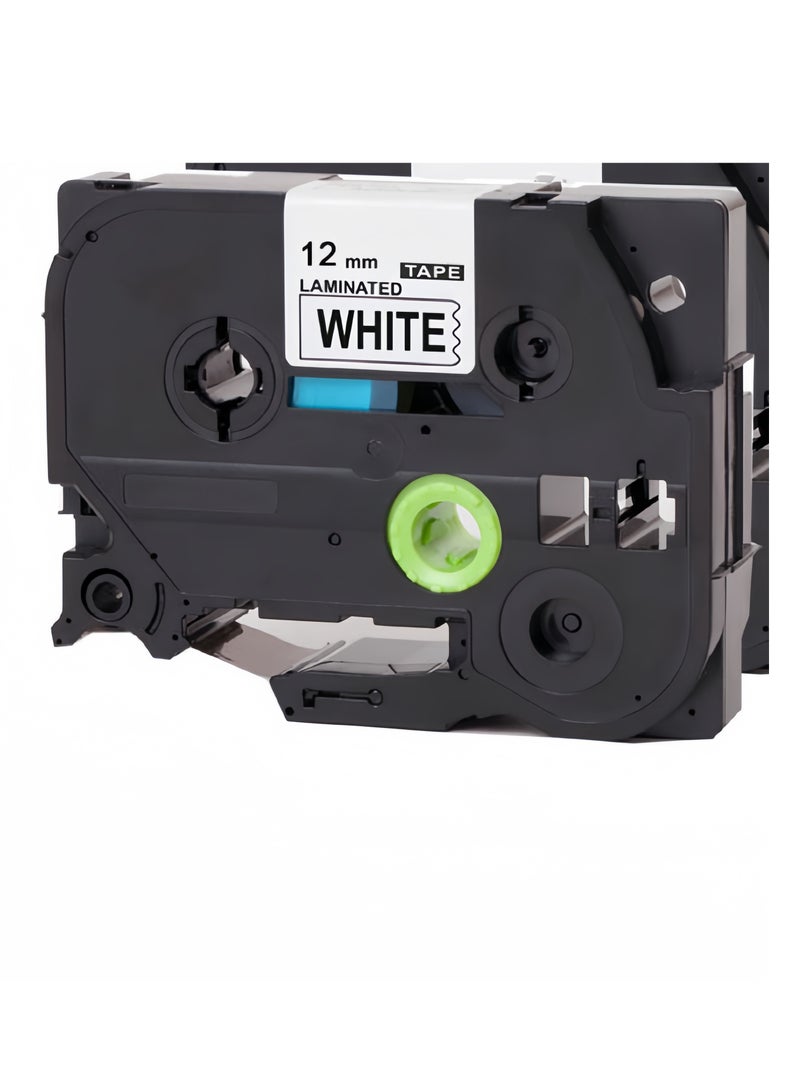 Laminated Tape Black/White 12mm*8m - Image 2