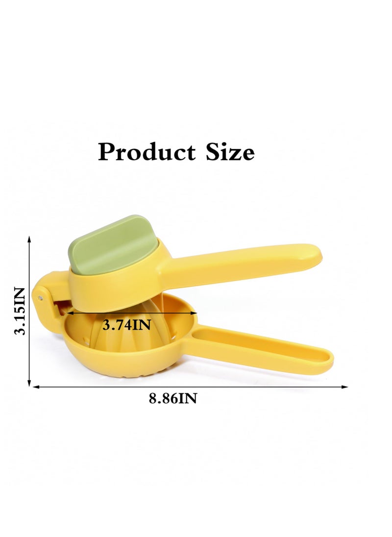 SYOSI - 2 Pack Lemon Juicer Squeezer - Hand Juicer Lemon Squeezer, Professional Hand Juicer Kitchen Tool 360°Rotating Lime Juicer Manual Juicer Citrus Lemon Squeezer - Image 1