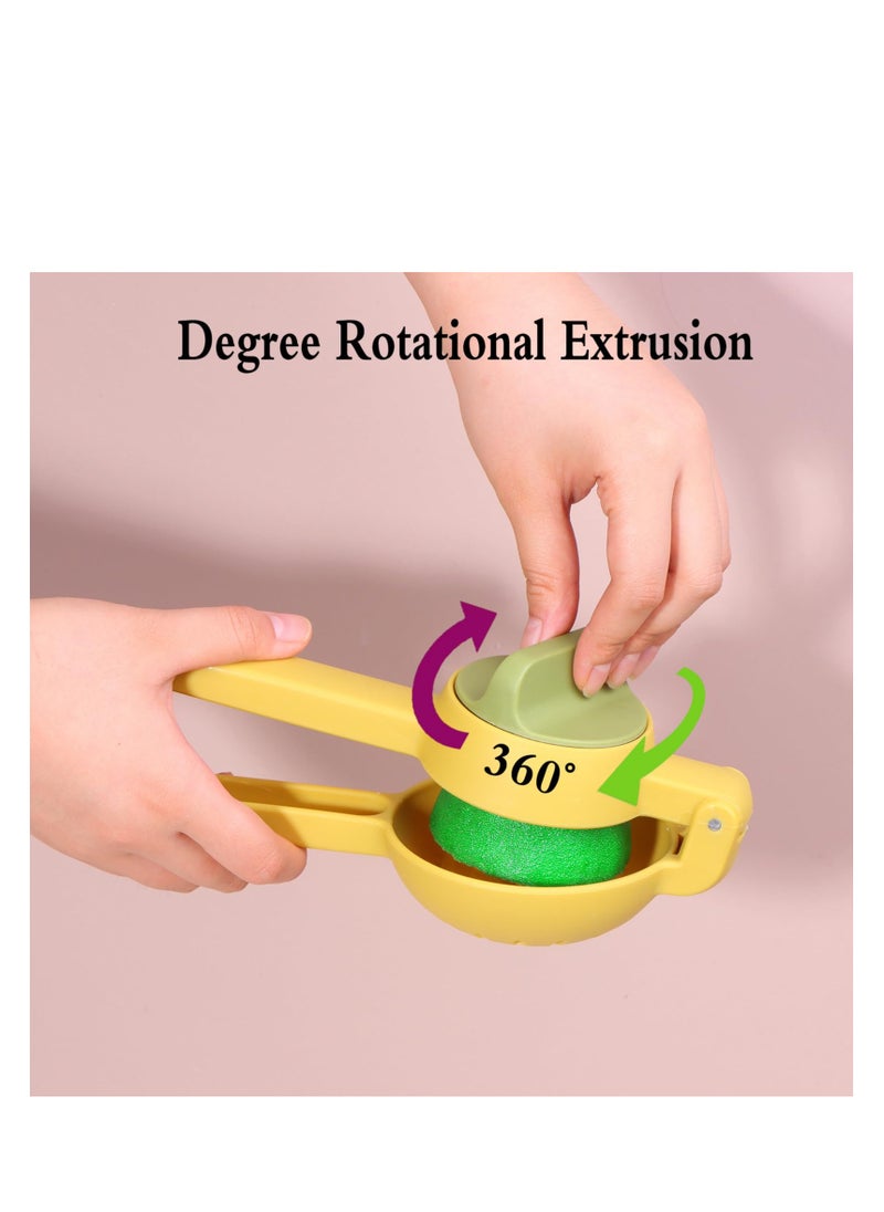SYOSI - 2 Pack Lemon Juicer Squeezer - Hand Juicer Lemon Squeezer, Professional Hand Juicer Kitchen Tool 360°Rotating Lime Juicer Manual Juicer Citrus Lemon Squeezer - Image 1