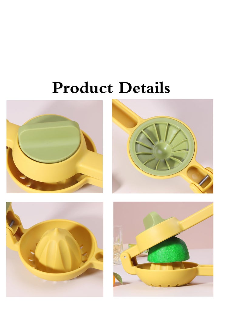 SYOSI - 2 Pack Lemon Juicer Squeezer - Hand Juicer Lemon Squeezer, Professional Hand Juicer Kitchen Tool 360°Rotating Lime Juicer Manual Juicer Citrus Lemon Squeezer - Image 1