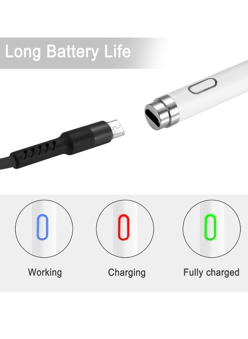 BORTONY Active Stylus Pens for Touch Screens Digital Stylish Pen Pencil Rechargeable Compatible iOS Android iPad Tablets - Image 5
