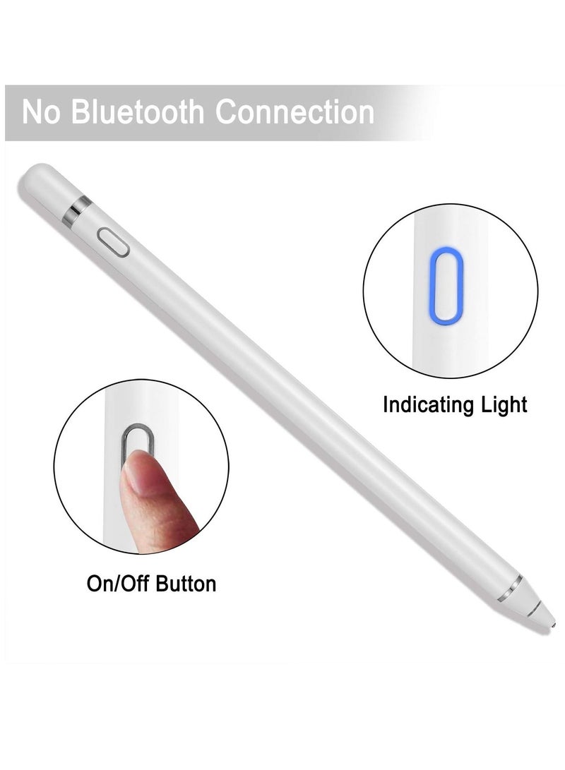 BORTONY Active Stylus Pens for Touch Screens Digital Stylish Pen Pencil Rechargeable Compatible iOS Android iPad Tablets - Image 4