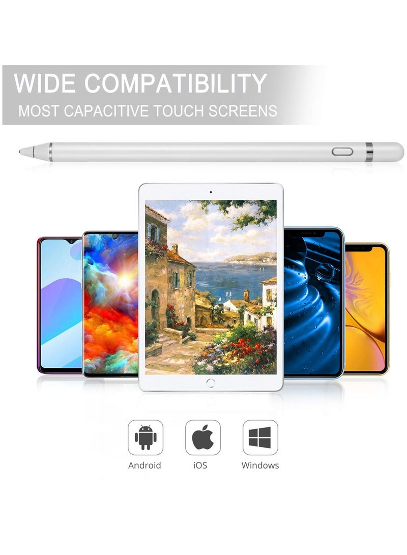 BORTONY Active Stylus Pens for Touch Screens Digital Stylish Pen Pencil Rechargeable Compatible iOS Android iPad Tablets - Image 2