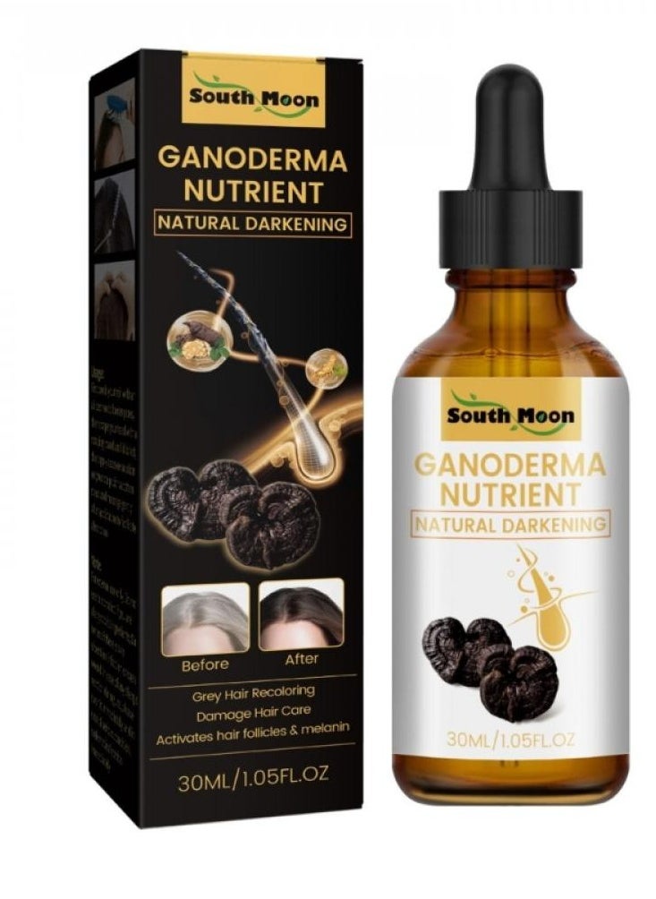 SOUTH MOON Hair Serum for White and Grey Hairs Natural Hair Darkening Serum for Rapid Hair Growth Nourishment and Anti-Grey Hair - 30 ml  - Image 1