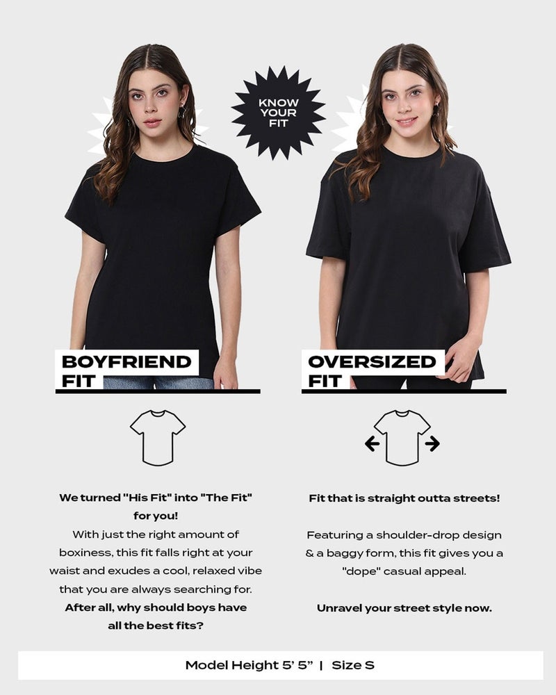 bewakoof Women's Purple I Don't Give A Sip Graphic Printed Oversized T-shirt - Image 3