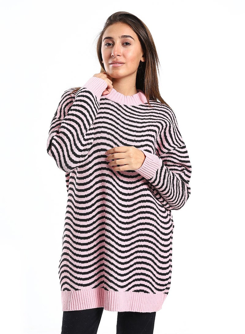 Caesar Wool women Pullover With Multi Design - Image 1
