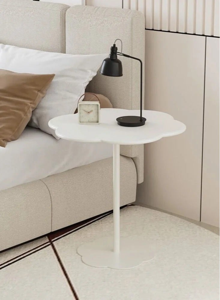 MIXDE Modern Coffee Table Irregular Rounded Corners Extra Thick Table Legs Multifunctional Living Room Home Cream Tea Table, Easy Assembly - Image 2