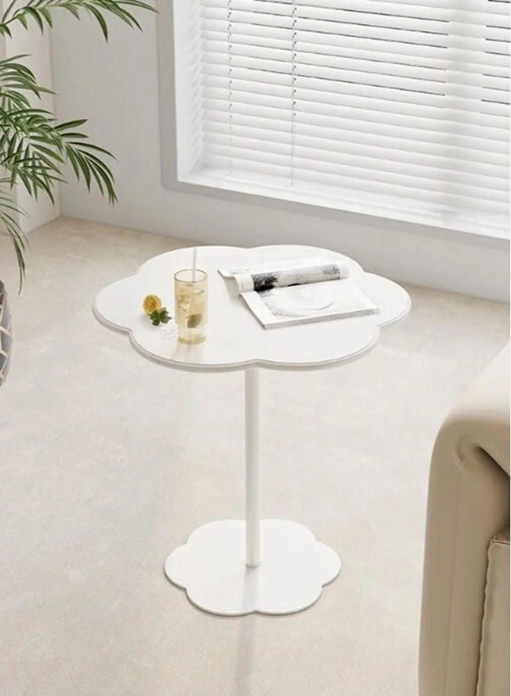 MIXDE Modern Coffee Table Irregular Rounded Corners Extra Thick Table Legs Multifunctional Living Room Home Cream Tea Table, Easy Assembly - Image 3