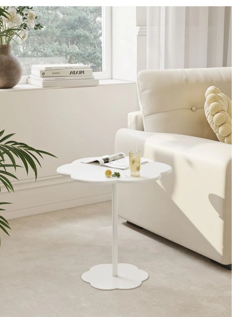MIXDE Modern Coffee Table Irregular Rounded Corners Extra Thick Table Legs Multifunctional Living Room Home Cream Tea Table, Easy Assembly - Image 5