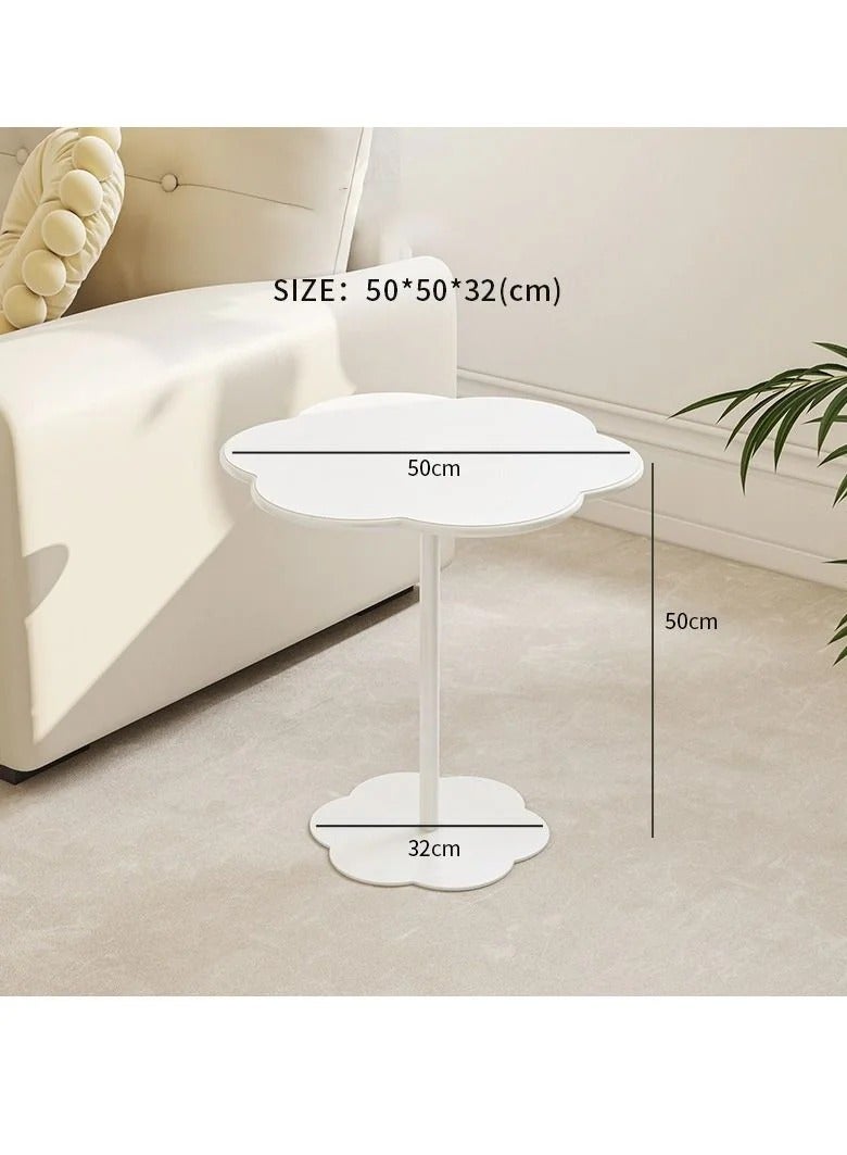 MIXDE Modern Coffee Table Irregular Rounded Corners Extra Thick Table Legs Multifunctional Living Room Home Cream Tea Table, Easy Assembly - Image 4
