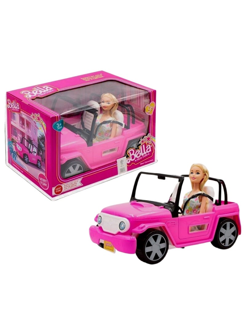 Bella Beautiful Fashion Doll For Girls With Car
