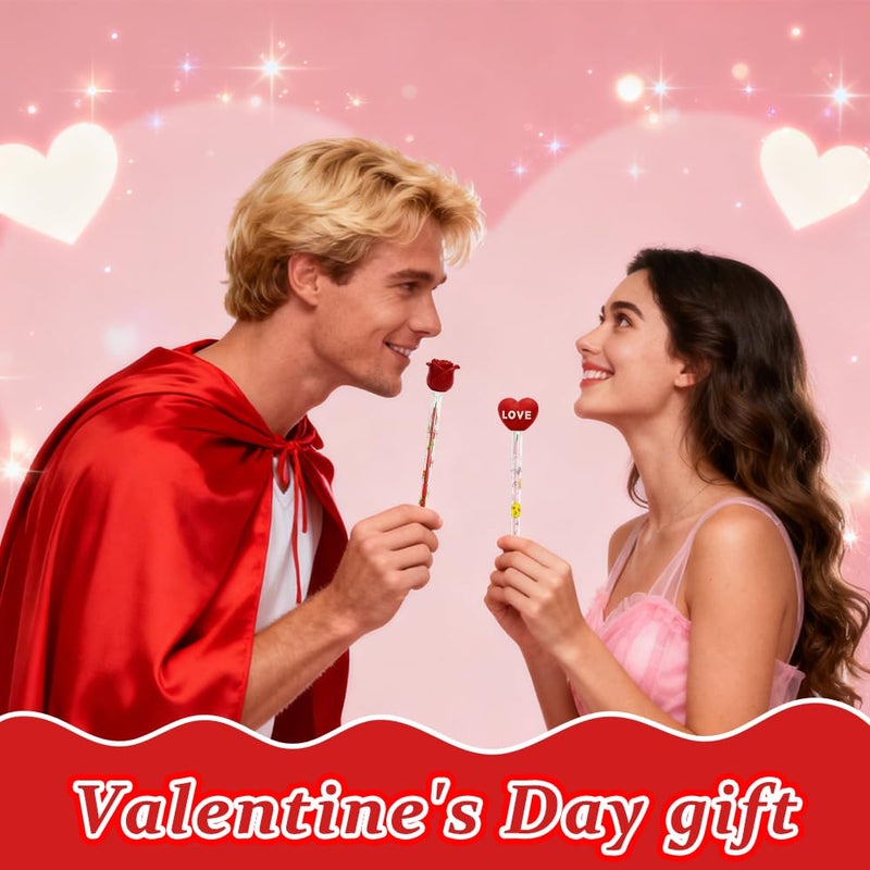 AWEELON 24 Pcs Valentine's Day Pencils Bulk Multi Point Push Pencils with for Valentine's Day - Image 4