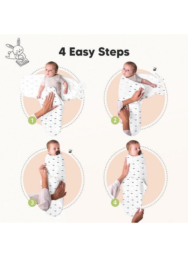 KeaBabies 3-Pack Organic Baby Swaddle Sleep Sacks - Swaddles for Newborns, Infant 0-3 Months, Baby Girls, Boys, Soft & Snug Newborn Sleep Sack, Nursery Swaddling Blankets (Galaxy) - Image 3