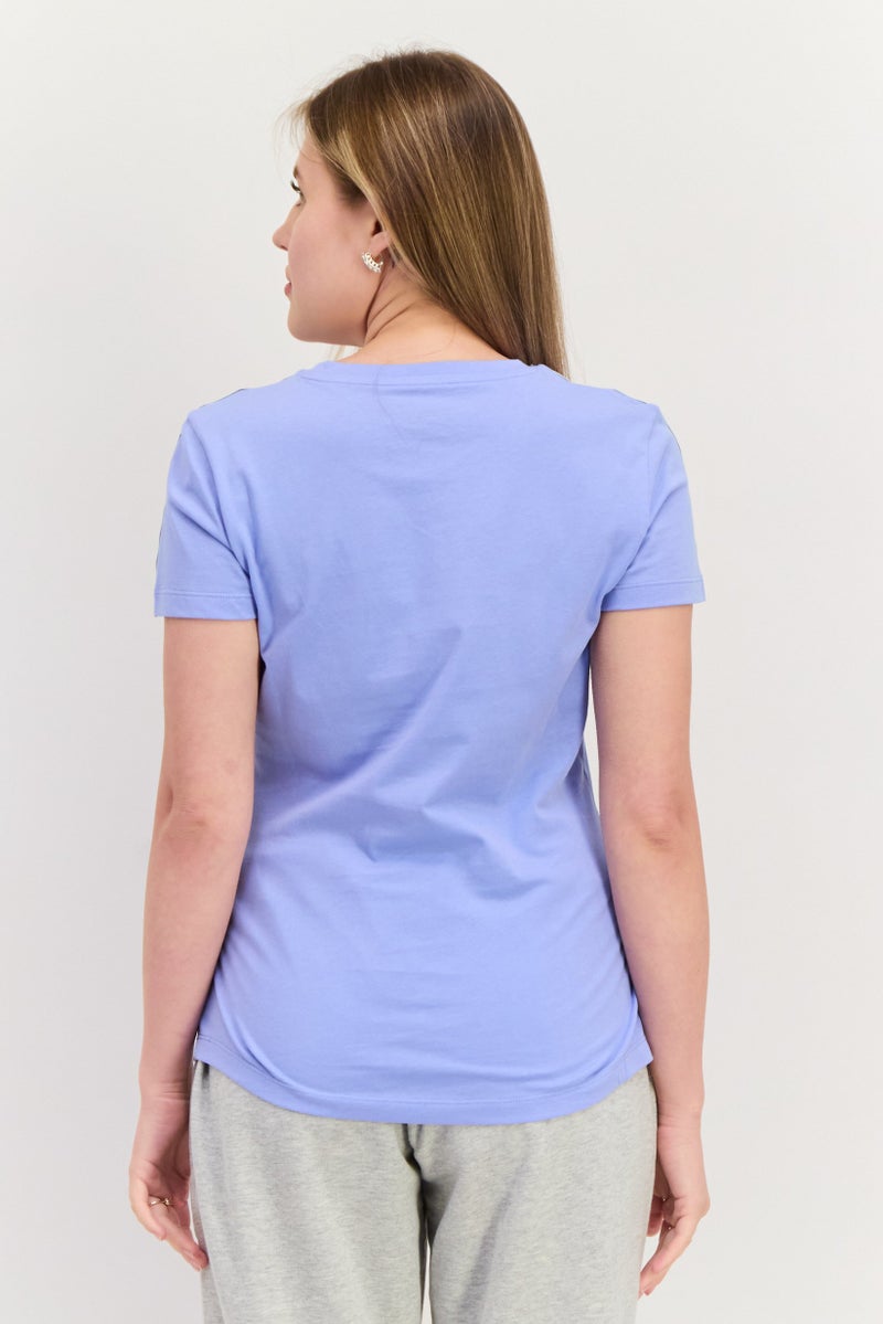 PUMA Women Sportswear Fit Short Sleeve Training T-Shirts, Bliss Blue - Image 3