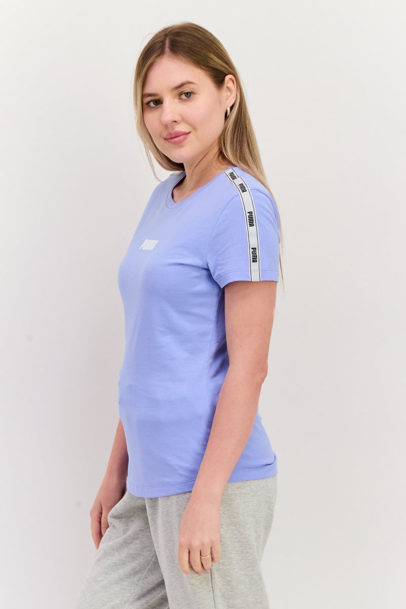 PUMA Women Sportswear Fit Short Sleeve Training T-Shirts, Bliss Blue - Image 2