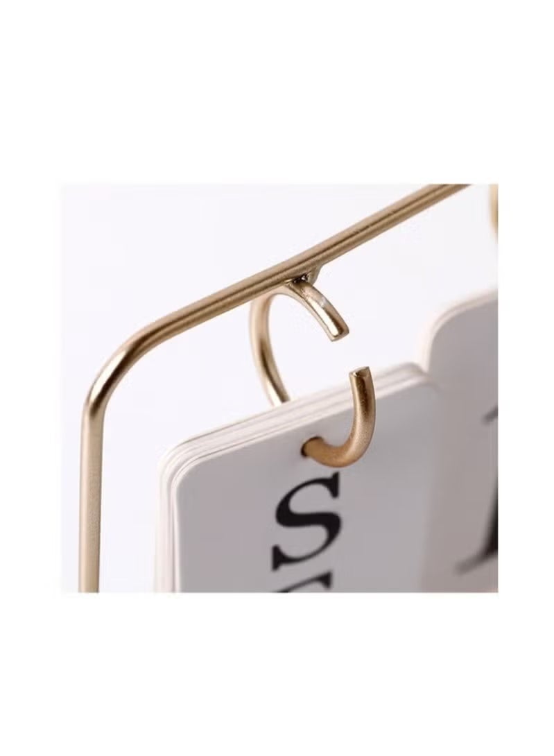 الزجاج الإبداعي الزهربائي الزهربائي النبات سطح المكتب تقويم الزخرفة الذهبية - Image 5