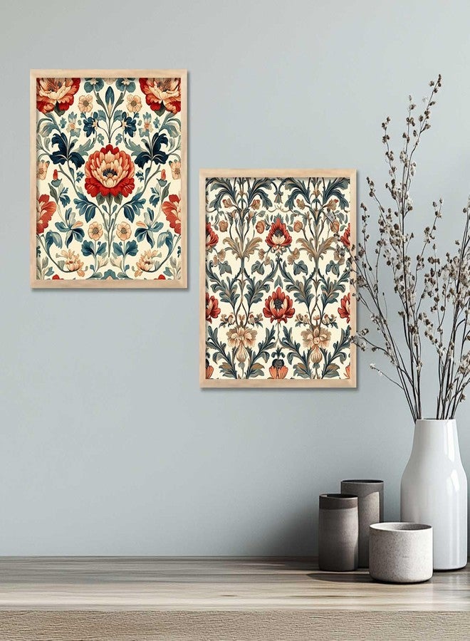 HOTHOUSE Floral Wall Art Painting | Modern Wall Frames For Home Décor Office Living Room |Poster With Frame Wall Decoration Painting | Premium Art Framed Wall Painting With Frames For Home Décor | Set of 2 (Art 1, ( 10X10 inch ), Framed) - Image 5