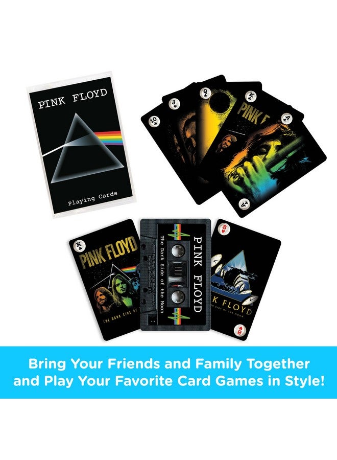 Aquarius Aquarius Pink Floyd DSOM Cassette Playing Cards -Pink Floyd Themed Deck of Cards for Your Favorite Card Games - Officially Licensed Pink Floyd Merchandise & Collectibles 2.3 x 4.3 - Image 2
