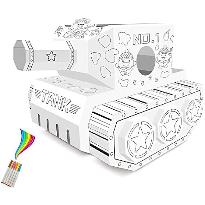 DIY DOODLE | COLOR & PAINT | ART AND CRAFT | 100% RECYCLED PAPER | BIRTHDAY GIFTS | SET OF 6 SKETCH PEN | WEARABLE TANK | 3YEARS+ |MULTICOLOR - Image 2