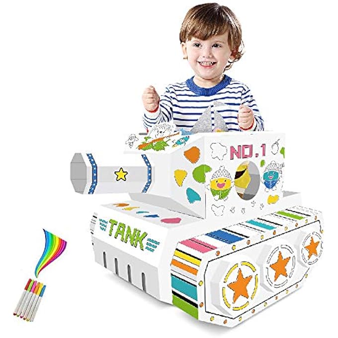 DIY DOODLE | COLOR & PAINT | ART AND CRAFT | 100% RECYCLED PAPER | BIRTHDAY GIFTS | SET OF 6 SKETCH PEN | WEARABLE TANK | 3YEARS+ |MULTICOLOR - Image 5