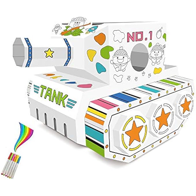 DIY DOODLE | COLOR & PAINT | ART AND CRAFT | 100% RECYCLED PAPER | BIRTHDAY GIFTS | SET OF 6 SKETCH PEN | WEARABLE TANK | 3YEARS+ |MULTICOLOR - Image 4