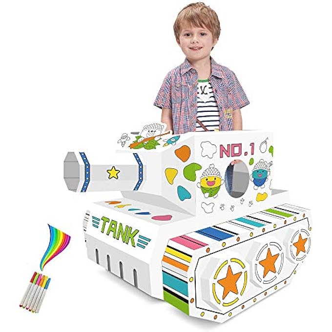 DIY DOODLE | COLOR & PAINT | ART AND CRAFT | 100% RECYCLED PAPER | BIRTHDAY GIFTS | SET OF 6 SKETCH PEN | WEARABLE TANK | 3YEARS+ |MULTICOLOR - Image 3