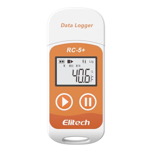 Elitech RC-5+Digital PDF USB Temperature Data Logger Reusable Recorder Refrigerator Thermometer 32000 Points High Accuracy - Image 1