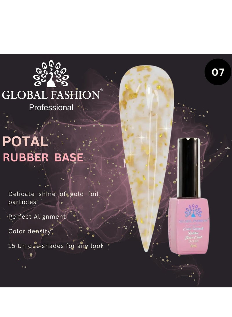 GLOBAL FASHION GLOBAL FASHION-POTAL RUBBER BASE COAT-8ML (07)  - Image 2