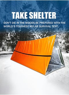 Emergency Tent with 4 Tent Stakes, Emergency Survival Shelter Tent & Tent Spikes, Waterproof Thermal Blanket Shelter for Camping, Hiking, Outdoor Adventure Activities - pzsku/Z7813DD93798D3E839CADZ/45/_/1720429821/23c961cf-ae63-4ef0-9373-d094b74644f7