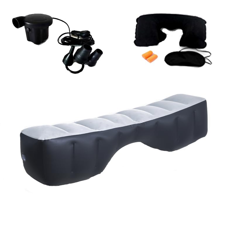 Onirii Inflatable Car Air Travel Mattress Back Seat Bed with Air Pump,51.2"×10.6"×14.6" Portable Camping Sleeping Gap Pad Air Bed for Car,SUV - Image 4
