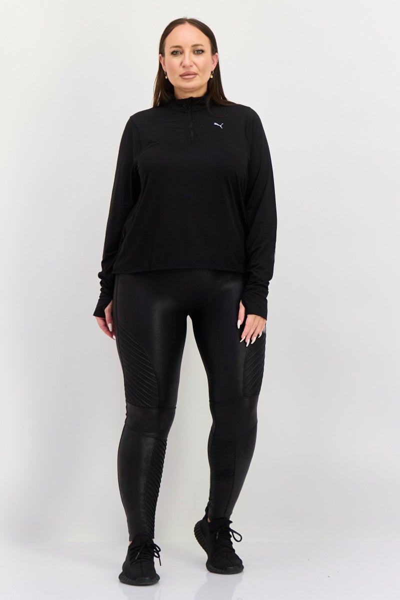 PUMA Women Sportswear Fit Long Sleeve Training Sweatshirt, Black - Image 3