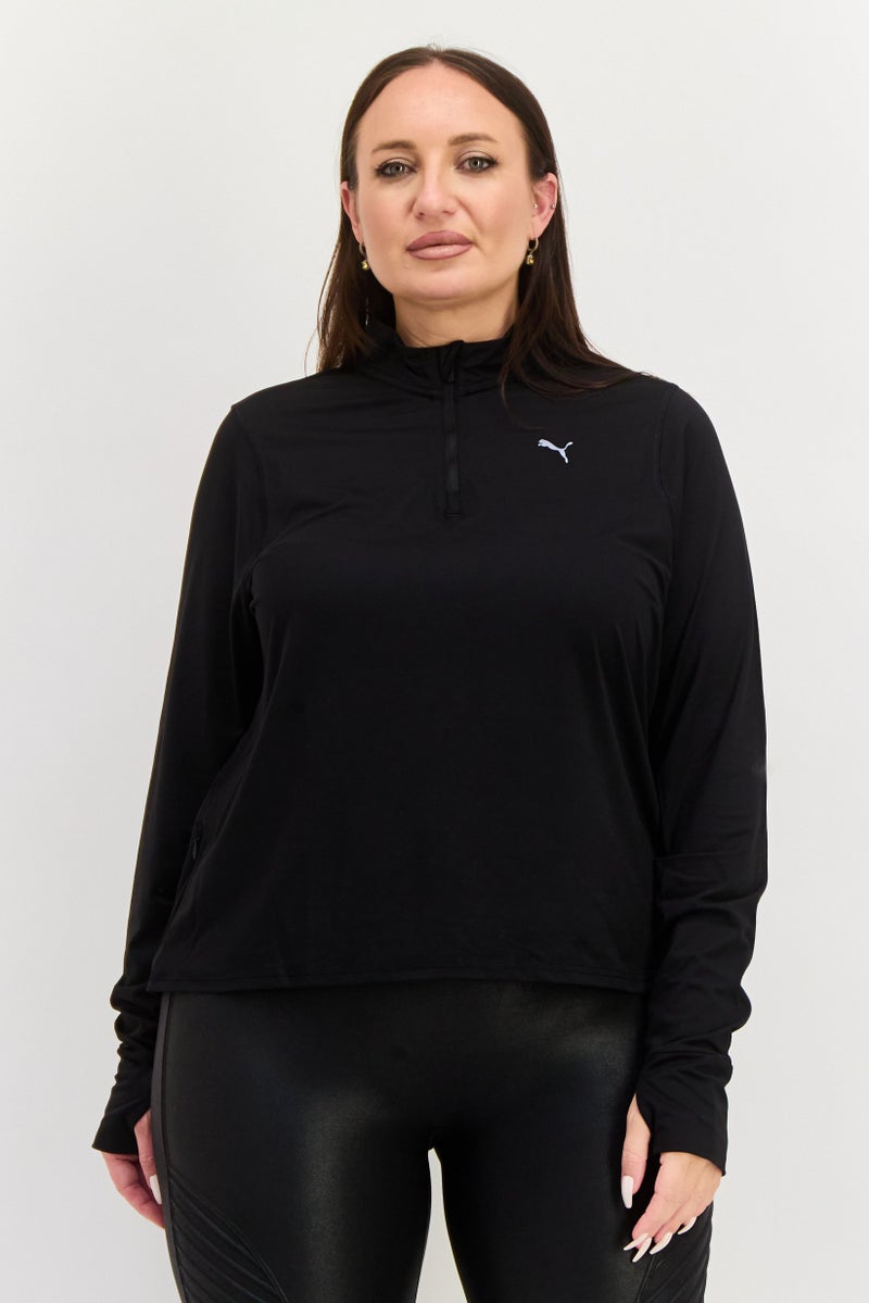PUMA Women Sportswear Fit Long Sleeve Training Sweatshirt, Black - Image 1